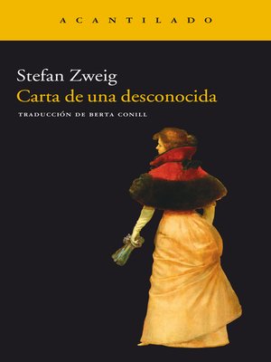 cover image of Carta de una desconocida